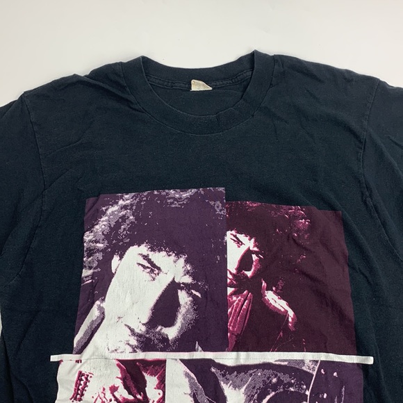 Vintage 1990 Bob Dylan Band graphic T shirt L Fruit of Loom 1988 Tour Company - Picture 4 of 12